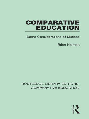 cover image of Comparative Education